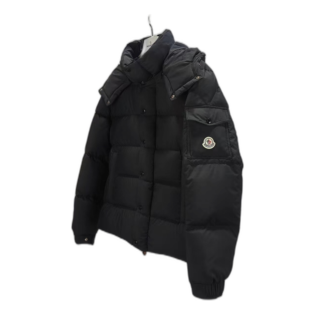 Moncler Maya Matte Hooded Puffer Jacket – Black | Premium Down