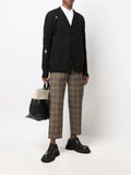Uma Wang ribbed-knit spread-collar sweater