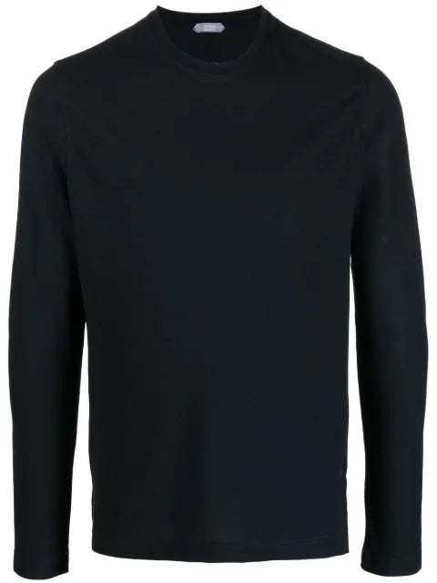Zanone long-sleeved cotton sweatshirt