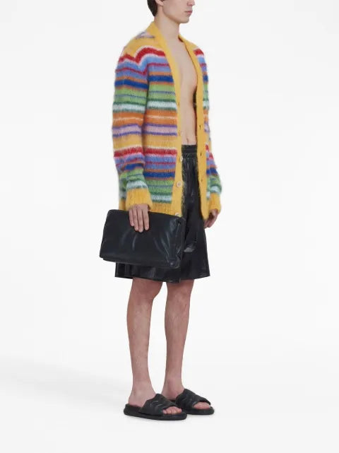 Marni striped buttoned-up cardigan