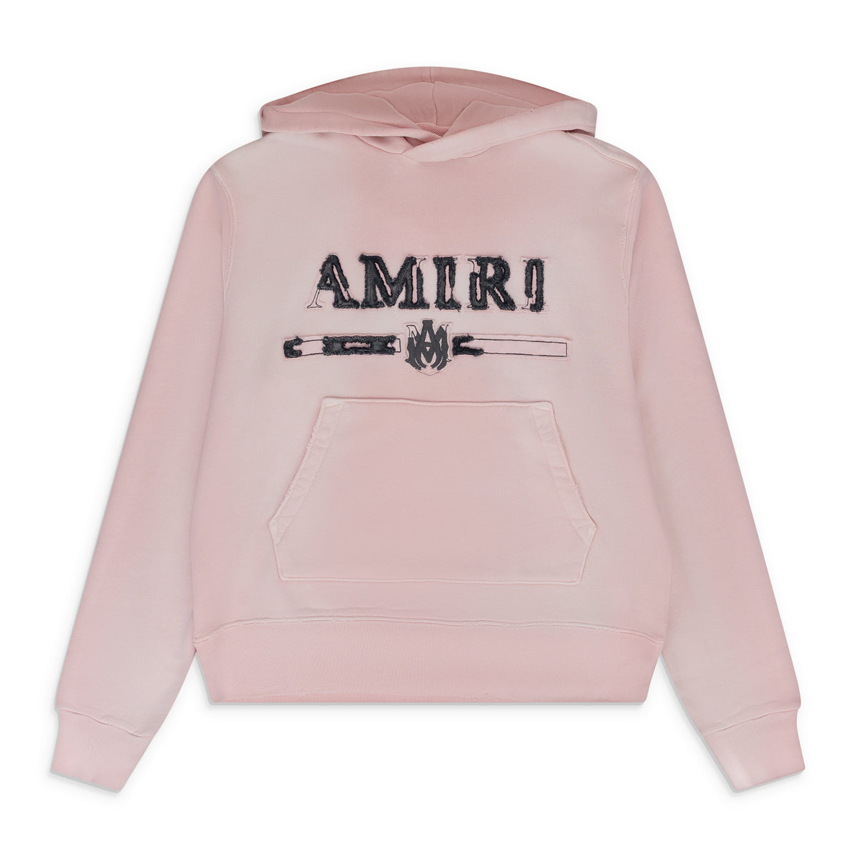 Silver/Pink Amiri MA Bar Applique Hoodie