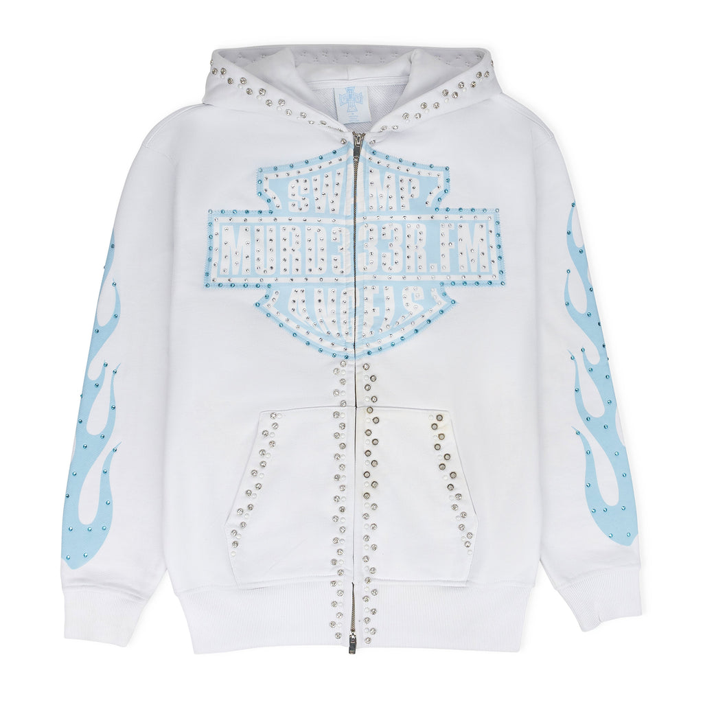 White Chop333r Hoodie