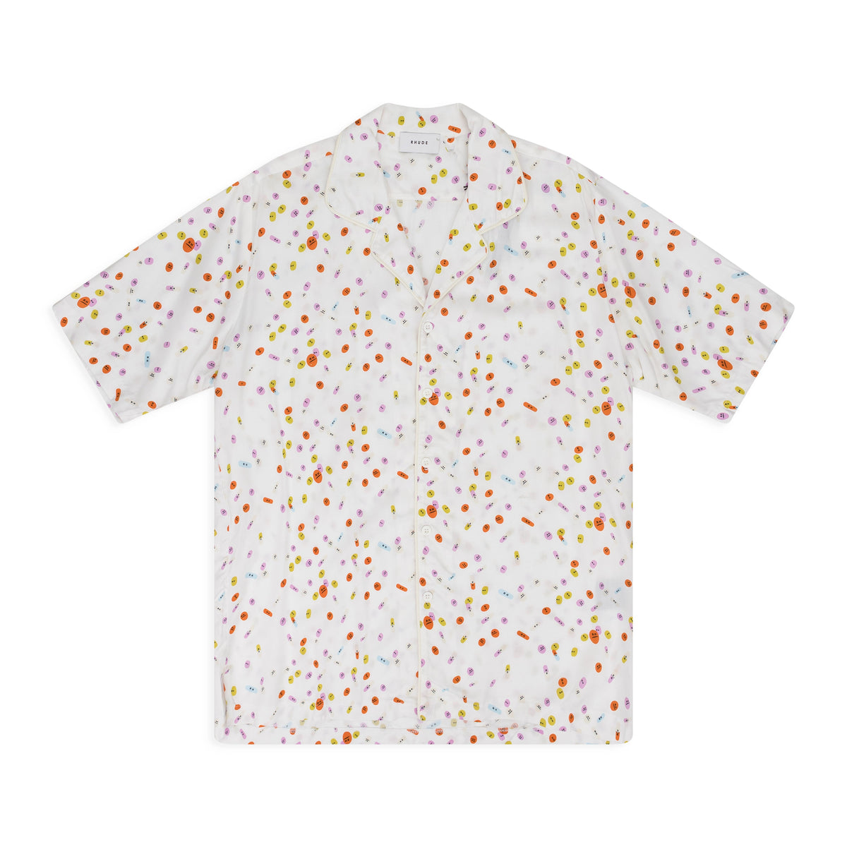 White Pill Collared Shirt