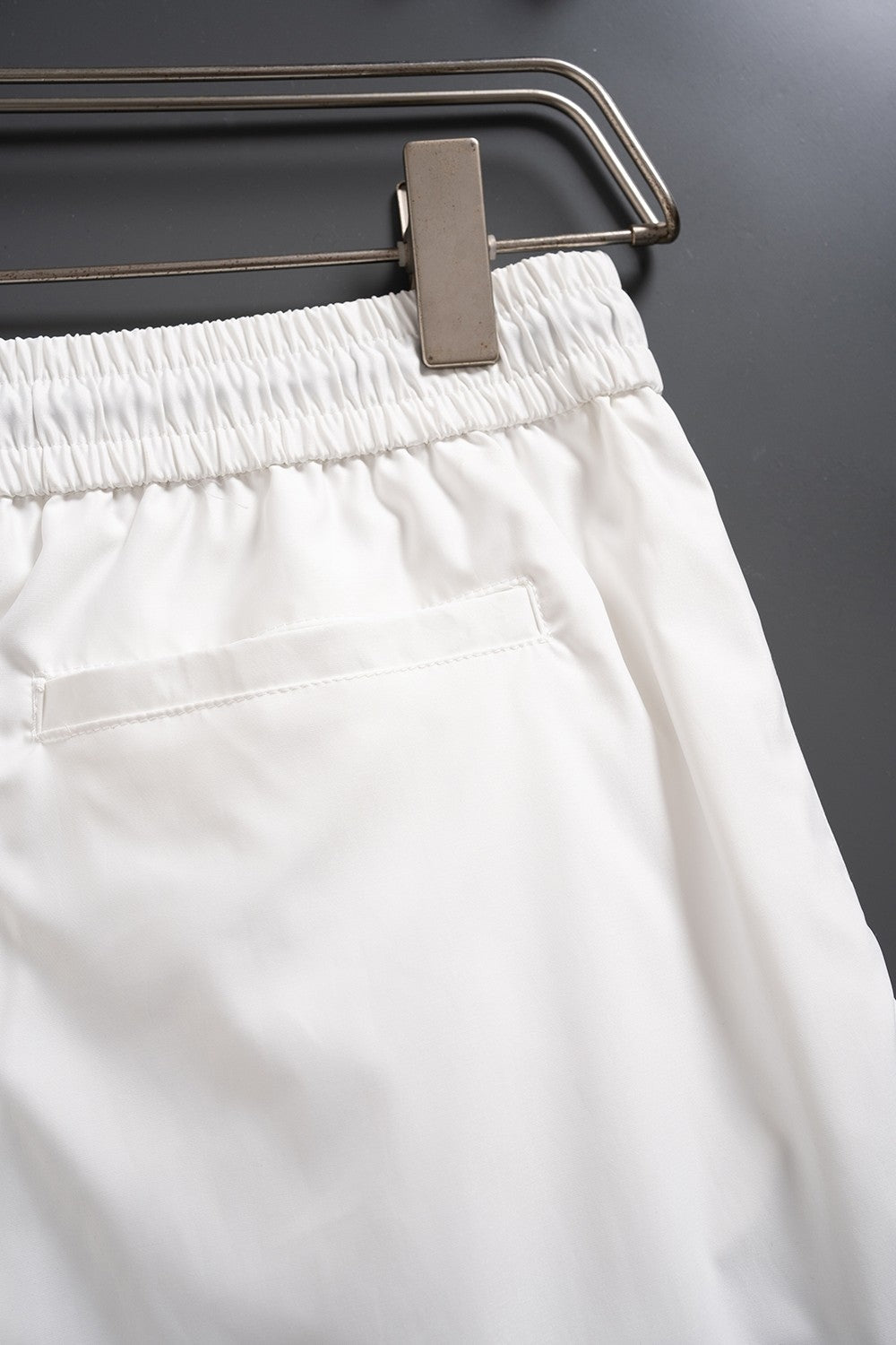 Thom Browne Style Four-Bar Stripe Woven Shorts