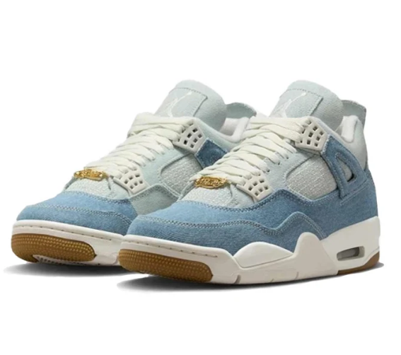 Air Jordan 4 Retro 'Denim' – Worn Blue | Premium Denim-Inspired AJ4 with Textile Upper & Fashion-Forward Construction