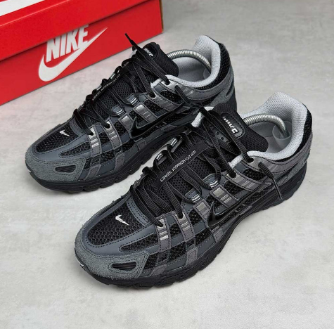 Nike P-6000 'Suede Anthracite/Black/Chrome Metallic Silver'