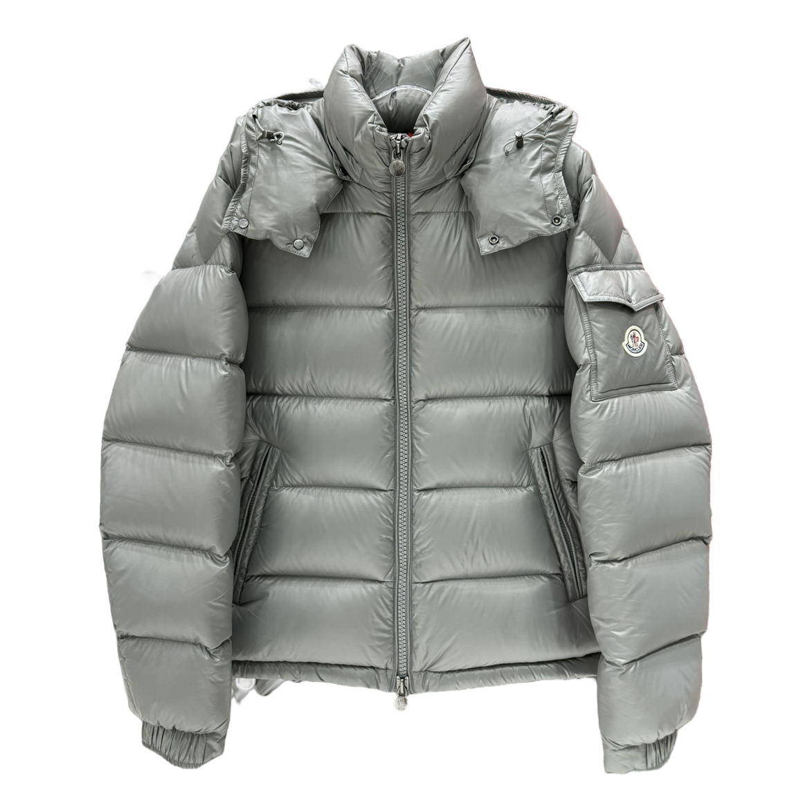 Moncler Maya Hooded Puffer Jacket – Gray | Premium Down