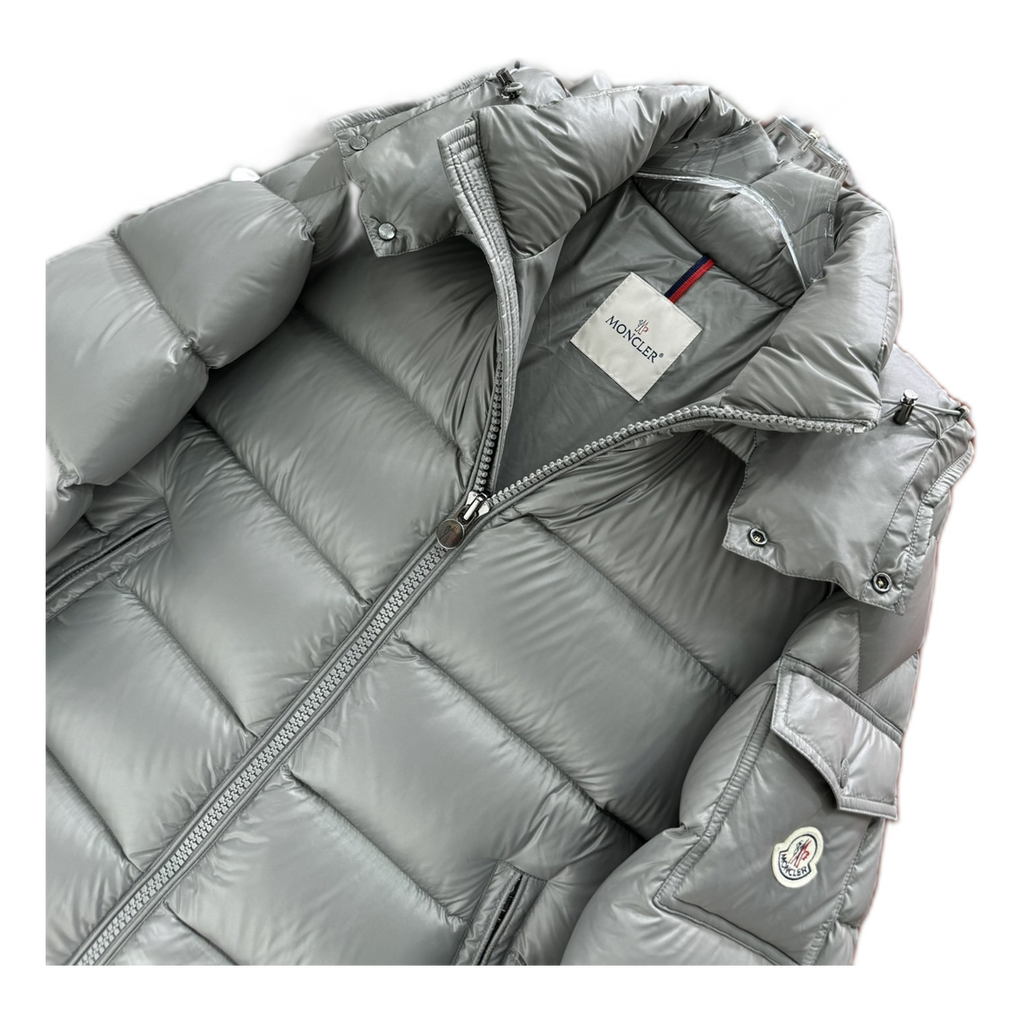 Moncler Maya Hooded Puffer Jacket – Gray | Premium Down