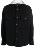 Palm Angels monogram-print hooded overshirt