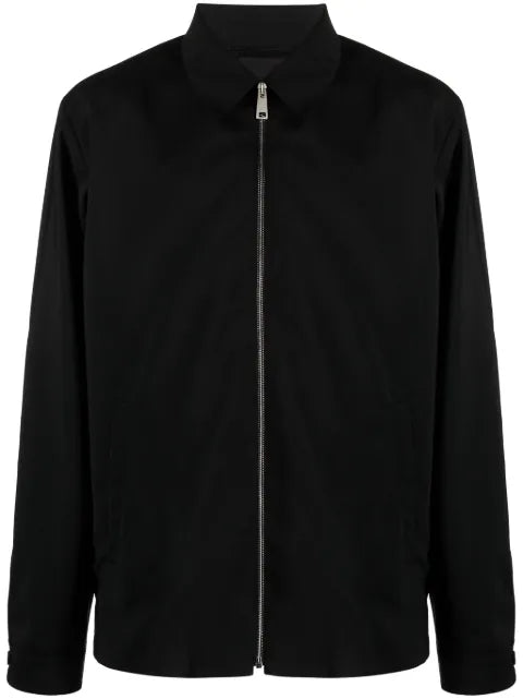 Prada zip-up wool blend shirt jacket