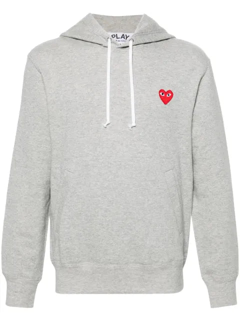 Comme Des Garçons Play heart-patch drawstring hoodie