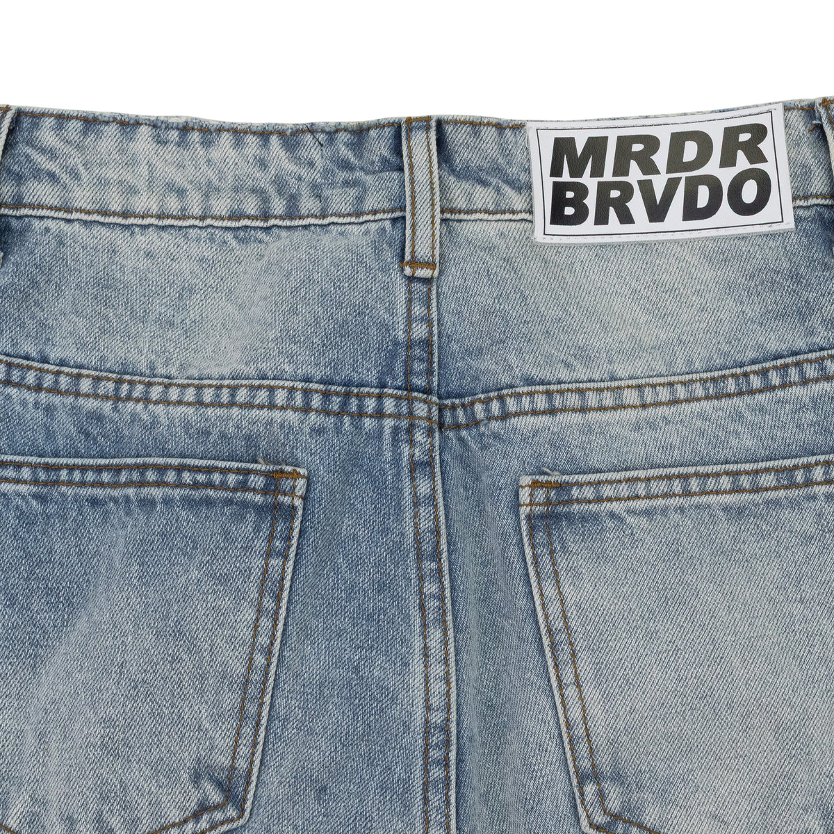 BLUE AMPLIFIED STRAIGHT-FIT JEANS