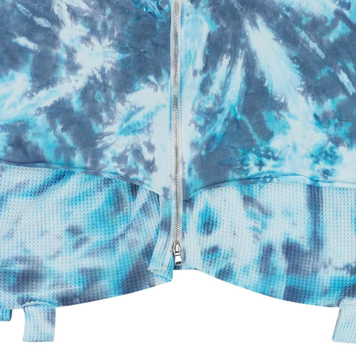INDIGO LAYERED JERSEY BUTTON-DOWN SHIRT