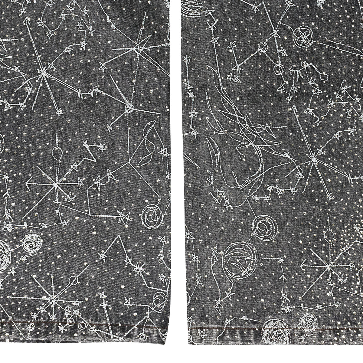 BLACK 20K ZODIAC DIAMOND DENIM