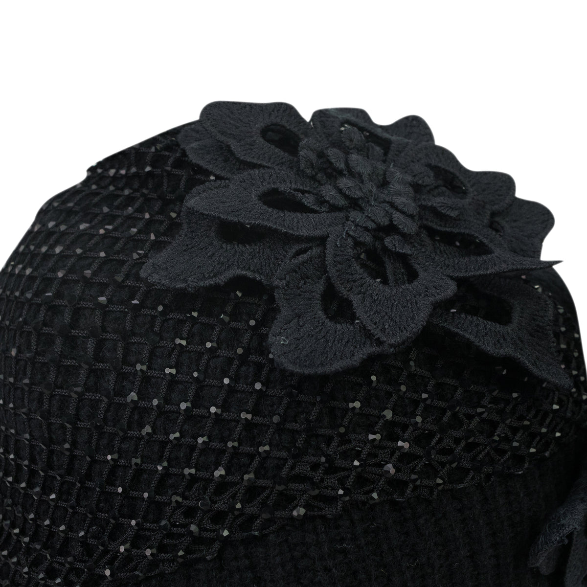 BLACK OVERLAY FACE MASK BASEBALL CAP