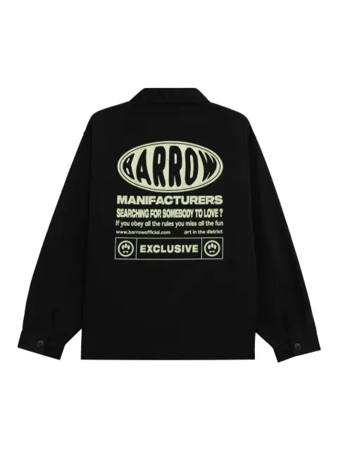 BARROW logo shirt jacket