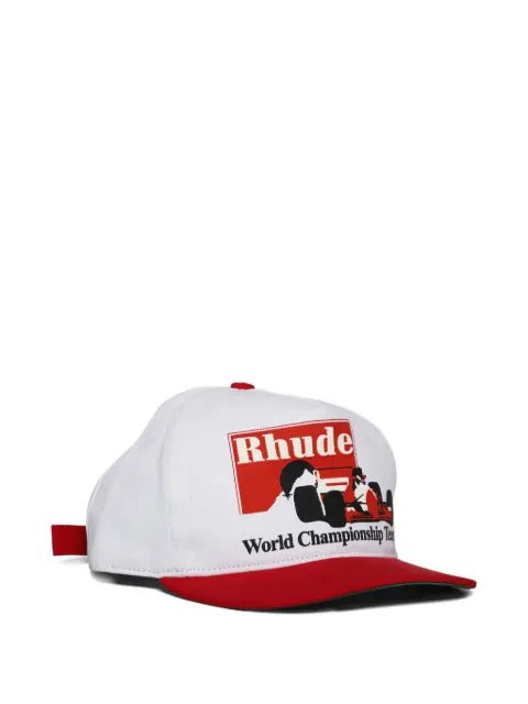 RHUDE baseball cap with Rennwagen