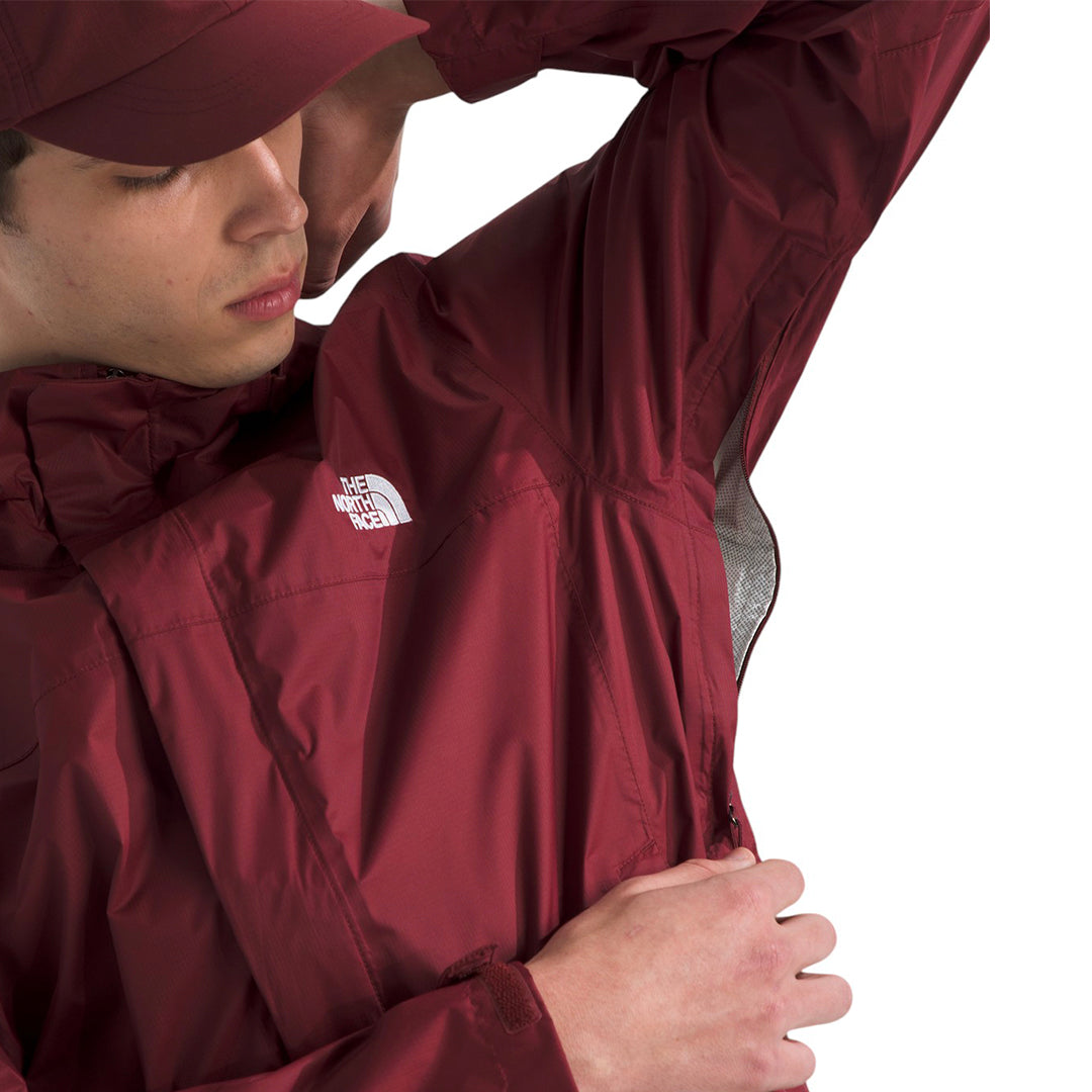 Chaqueta impermeable Venture 2 para hombre color vino