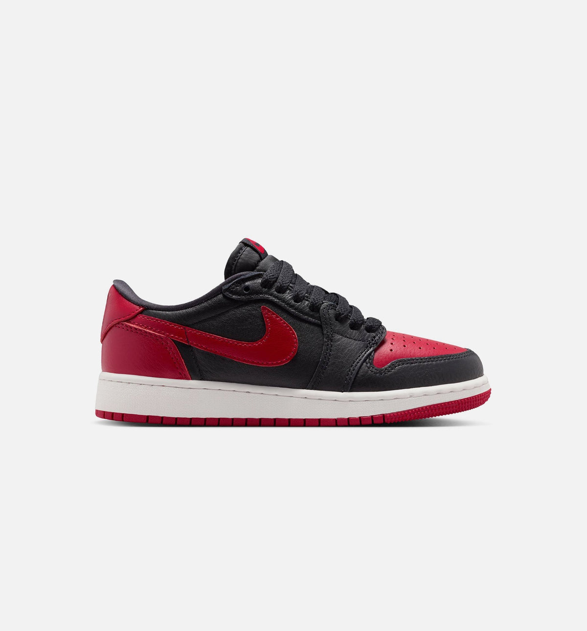Air Jordan 1 Retro Low OG Banned GS Sneakers | Black/Black/Varsity Red/Summit White