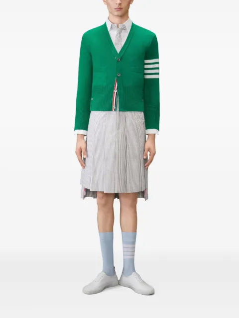 Thom Browne classic cashmere 4-bar V-neck cardigan