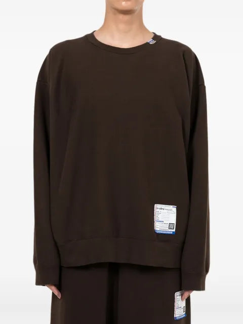 in･stru(men-tal). logo-patch sweatshirt