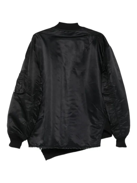 Black Comme Des Garçons zip-up bomber jacket