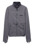 Prada logo-patch zip-fastening jacket