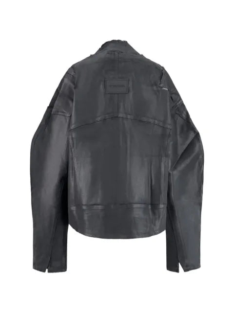 Ottolinger glazed-effect denim zip-up jacket