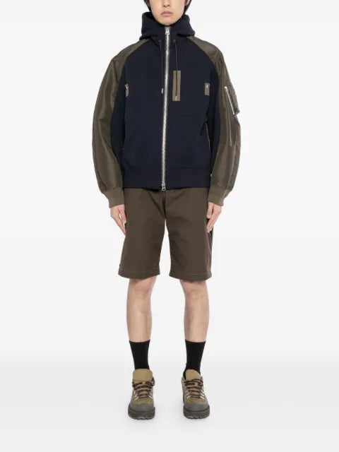 sacai Sponge hooded jacket