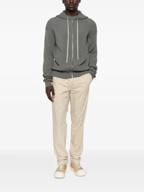 Rick Owens hooded zip-up cardigan