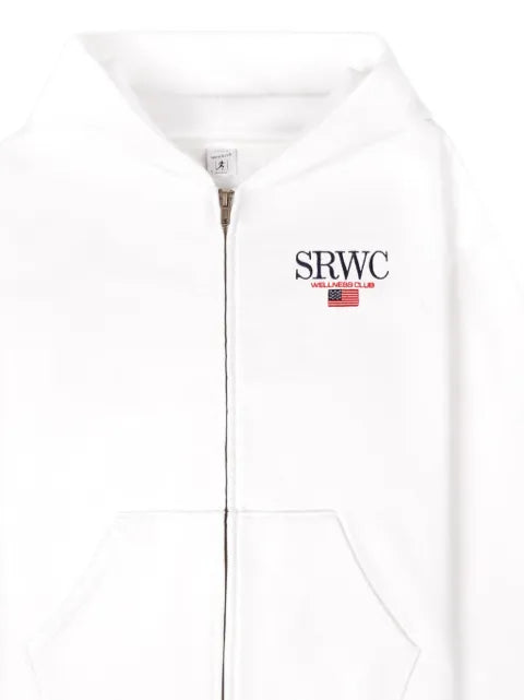 Sporty & Rich zipped hooded sweatshirt