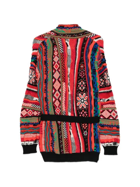 Laneus belted cardigan