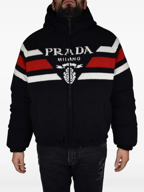 Prada logo-embellishment padded jacket