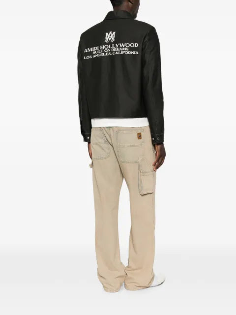 AMIRI logo-print overshirt