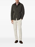 Hackett London quilted corduroy-collar jacket
