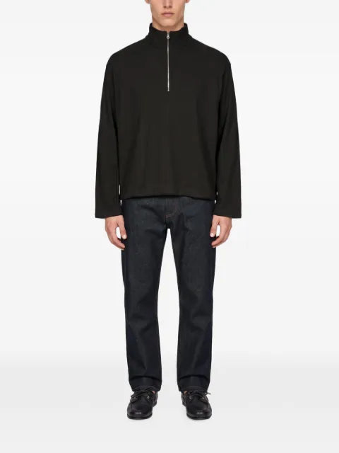 Another Aspect ribbed-knit half-zip sweater