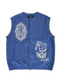 Pas de Mer Doily embroidered-patchwork cotton sweater vest