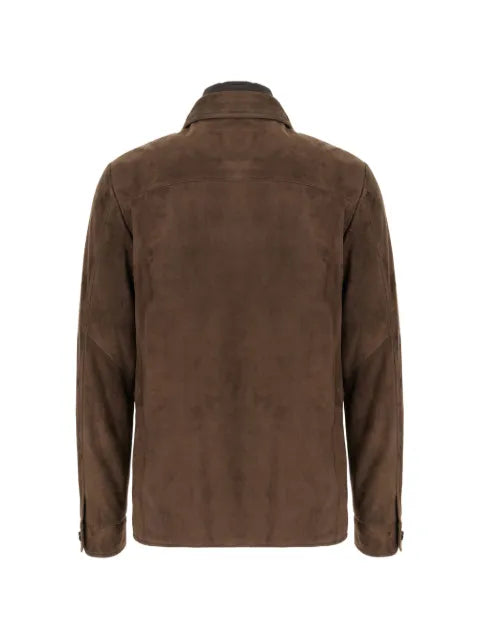 Moorer Torquato-TZ suede layered-detail jacket