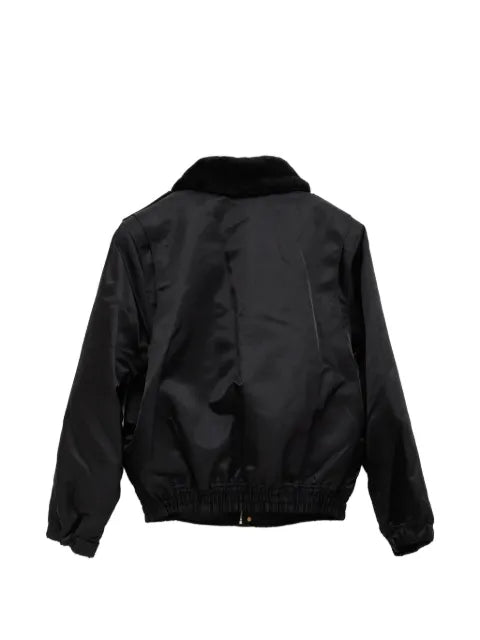 Willy Chavarria faux-fur collar bomber jacket