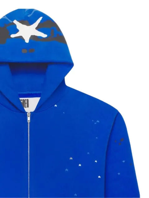 SP5DER zip-up hoodie