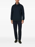 Boggi Milano quarter-zip sweatshirt in cotton-blend scuba B Tech