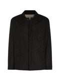 Eleventy herringbone-pattern shirt jacket