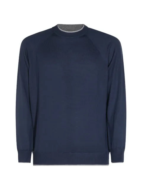 Eleventy raglan-sleeve wool sweater