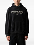 Armani Exchange logo-print hoodie