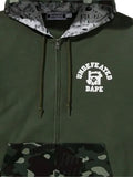 A BATHING APE® x Undefeated Color Camo zip-up hoodie