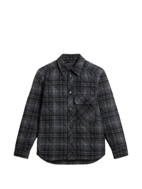 Woolrich checked quilted shirt jacket