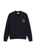 Calvin Klein logo-patch V-neck cardigan