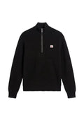 Calvin Klein quarter-zip waffle-knit sweater