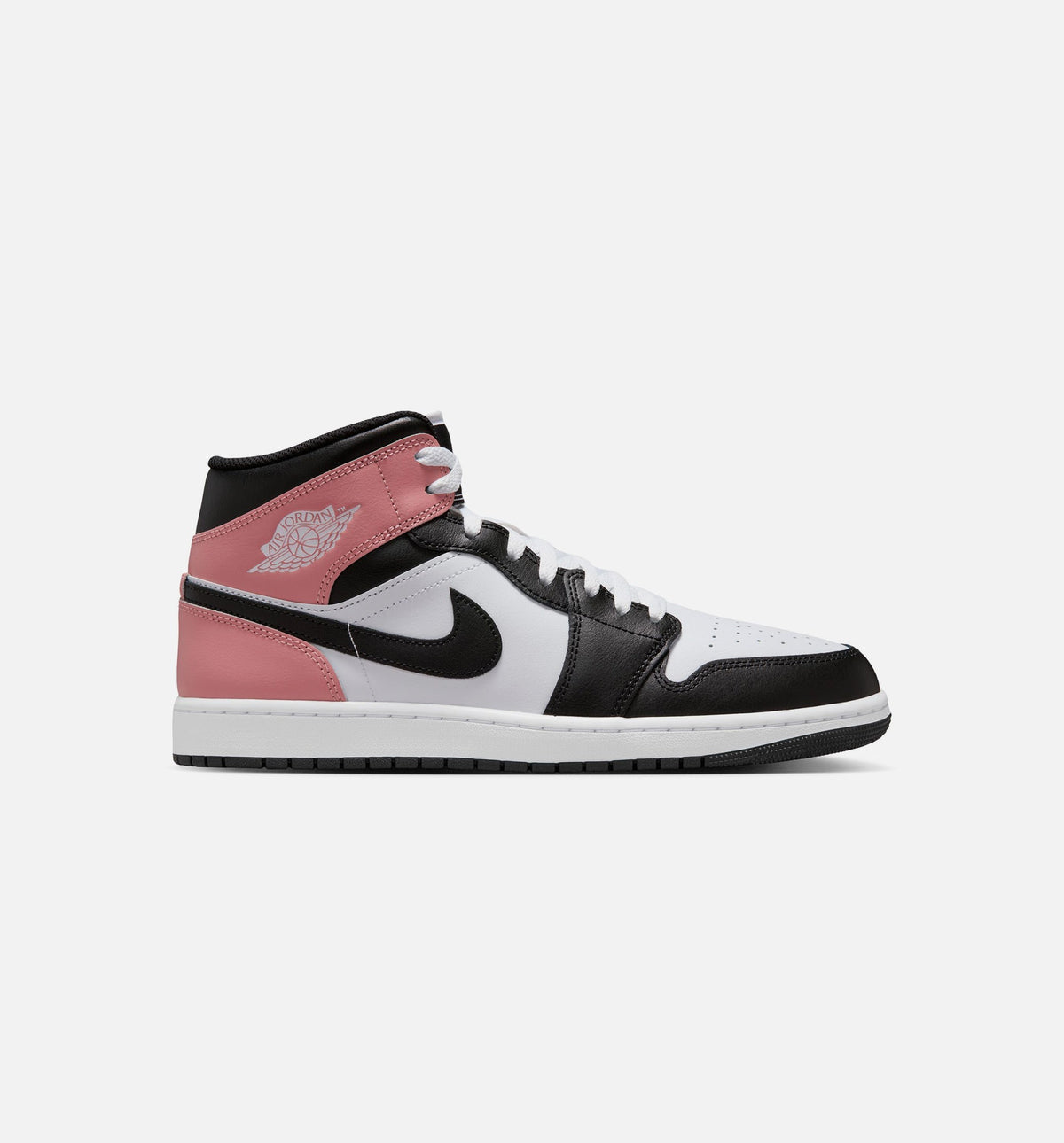 Air Jordan 1 Mid Men's Lifestyle Shoes - White / Rust Pink / Black