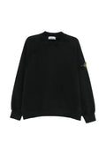 Stone Island logo-patch crew-neck sweatshirt